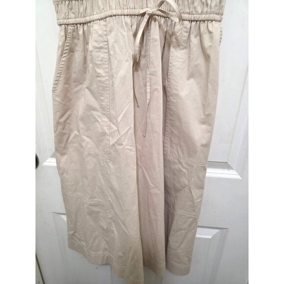 Universal Thread Women's Beige Sleeveless Midi Dress Adjustable Straps & Smocked - Picture 4 of 9